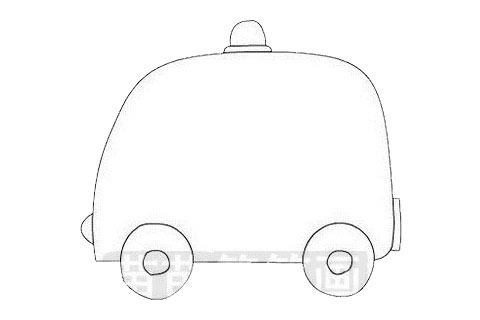 非常简单的救护车简笔画