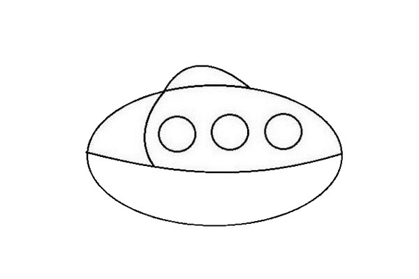 简单的潜水艇简笔画步骤