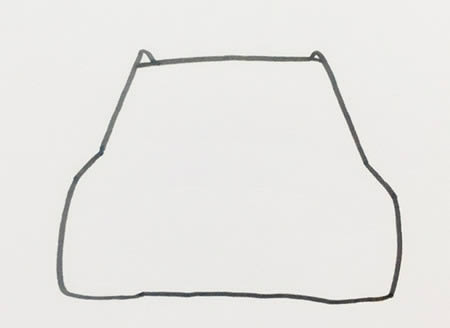 奥迪汽车简笔画详细步骤(奥迪汽车简笔画教程)