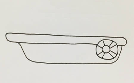 小游艇的简笔画步骤