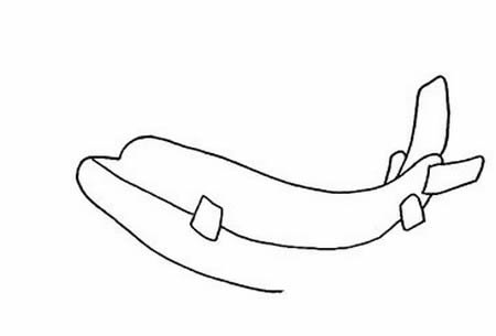 卡通可爱的飞机简笔画教程