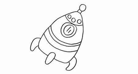 航天火箭的简笔画怎么画