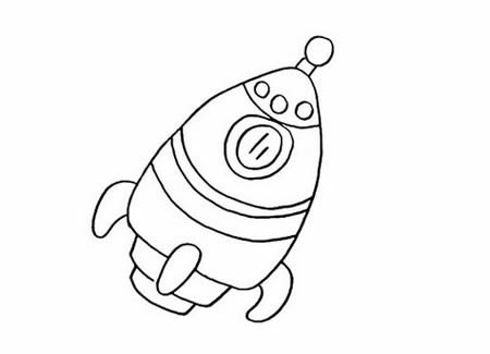 航天火箭的简笔画怎么画