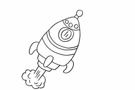 航天火箭的简笔画怎么画