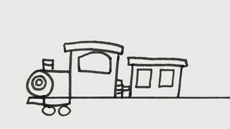 火车怎么画好看又简单有颜色步骤图解