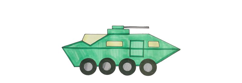 特警装甲车简笔画教程(特警装甲车简笔画怎么画)