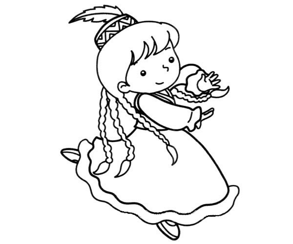 跳舞的女孩简笔画(跳舞的女孩简笔画简单)