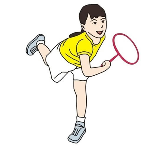 涂色的羽毛球运动员简笔画(羽毛球涂色教案)