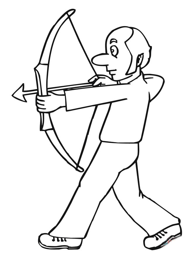 关于射箭的简笔画(关于射箭的简笔画图片)