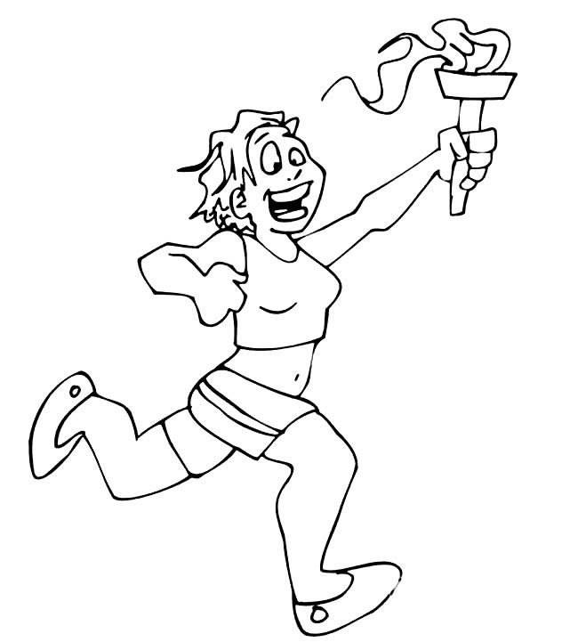 奥林匹克运动会火炬手简笔画(奥林匹克运动会火种)