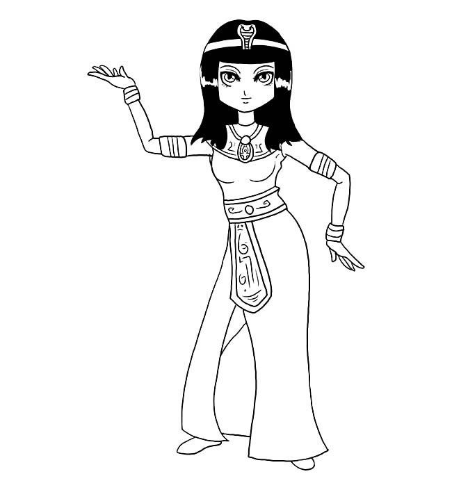 埃及舞蹈演员简笔画(埃及舞蹈简单)