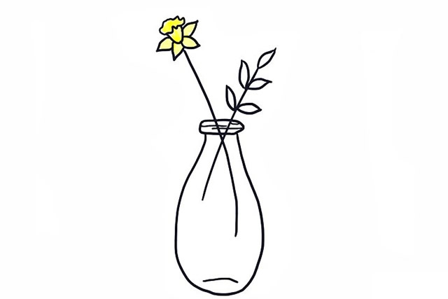 一组简单的插花简笔画大全