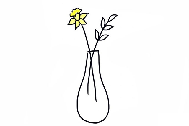 一组简单的插花简笔画大全