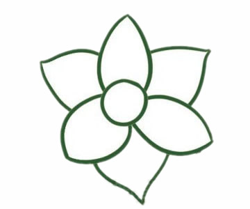 水仙花简笔画图片