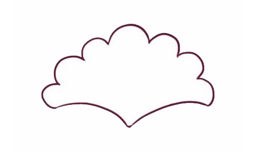 带颜色的鸡冠花简笔画