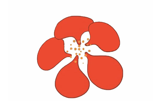 海棠花的花朵简笔画(海棠花的花朵简笔画图片)