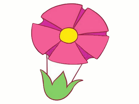 一朵漂亮的喇叭花简笔画(一朵漂亮的喇叭花儿歌)