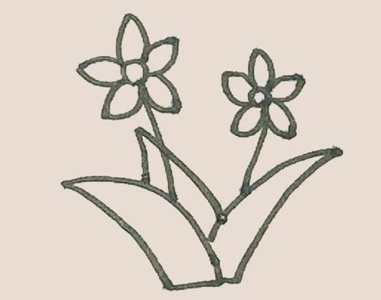 水仙花简笔画的画法步骤 水仙花简笔画的画法步骤