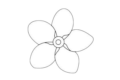 鸡蛋花的简单画法(鸡蛋花的画法简笔画图片)