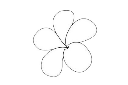 关于鸡蛋花的简笔画(鸡蛋花儿童画)