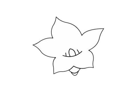 桔梗花简笔画简单画法步骤(桔梗花简笔画简单图片)