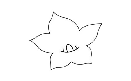 桔梗花简笔画简单画法步骤 桔梗花简笔画简单画法步骤
