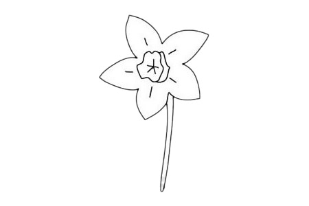 水仙花简笔画画法步骤 水仙花简笔画画法步骤