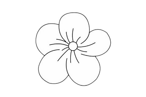桃花的花朵简笔画教程(桃花花朵简笔画彩色)