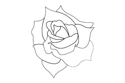 月季花的花朵简笔画(月季花的简笔画简单又漂亮)