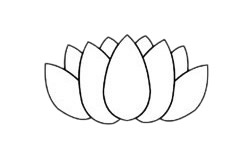 儿童学画荷花简笔画的画法