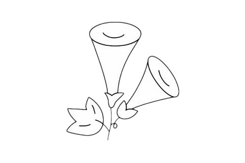 一步步教你画简单的牵牛花(画简单又漂亮的画怎么画)