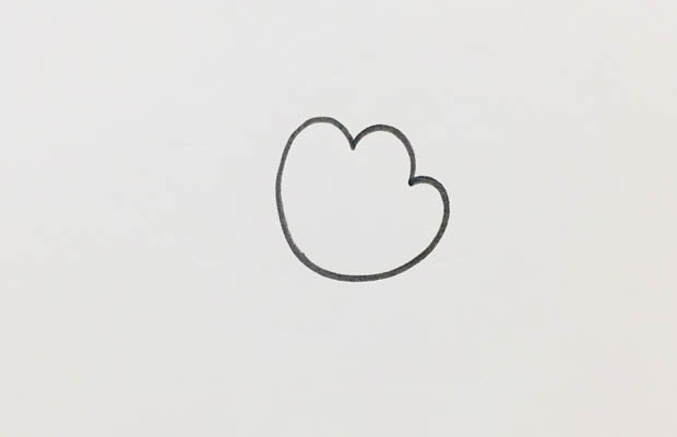 鲜艳漂亮的牡丹花简笔画