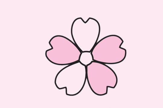 一组樱花的花朵简笔画大全(一组樱花的花朵简谱图片)