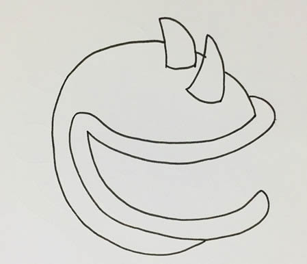 可怕的食人花简笔画教程