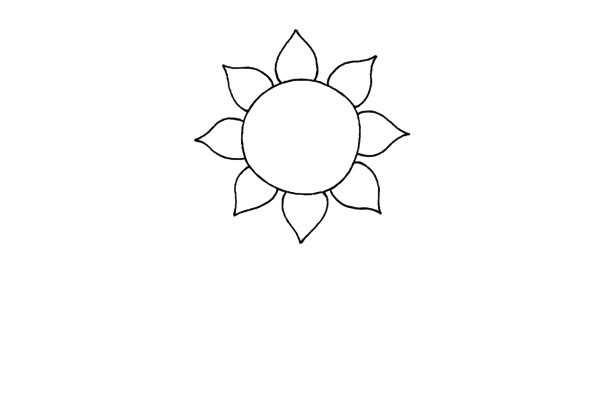 儿童学画向日葵的画法步骤教程 儿童学画向日葵的画法步骤教程