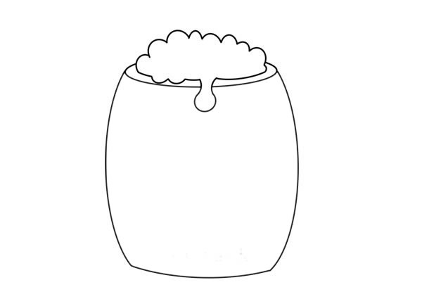 木杯啤酒简笔画