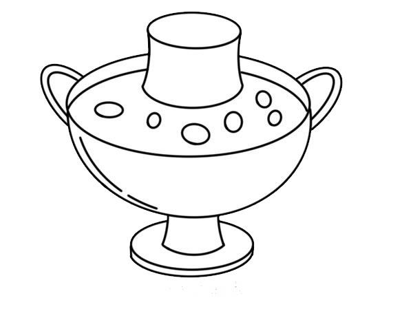 美味的火锅简笔画