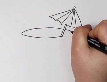 一杯果汁的简笔画