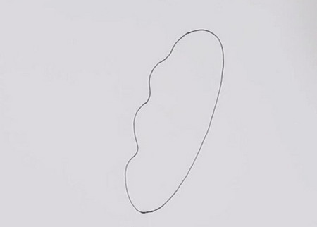 面包简笔画步骤