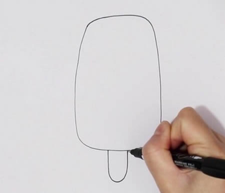 卡通的雪糕简笔画