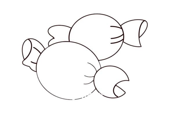 简单的糖果简笔画