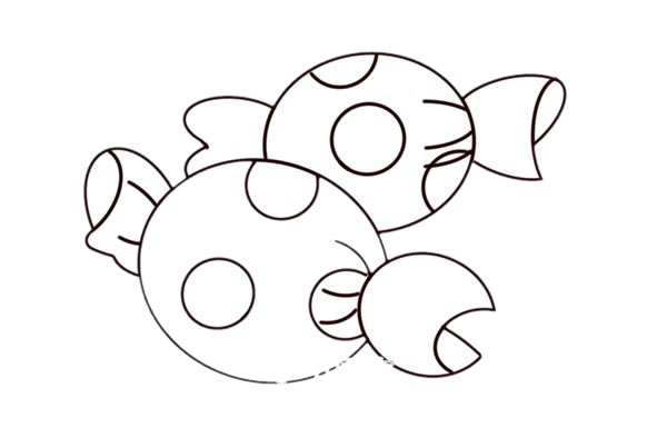 简单的糖果简笔画