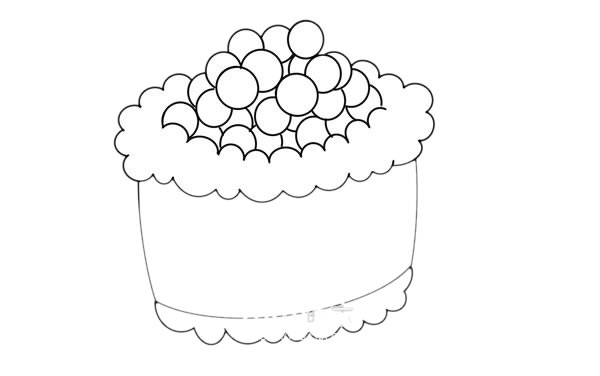 寿司简笔画步骤