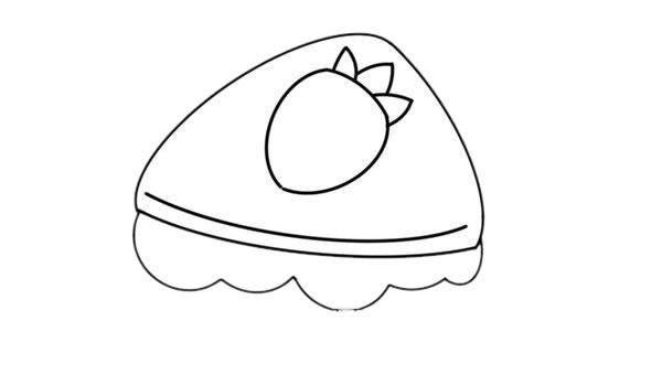 草莓三明治简笔画步骤 草莓三明治简笔画步骤