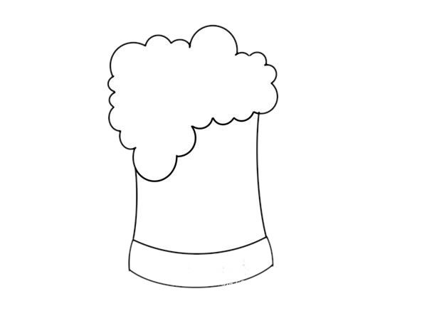 一杯啤酒怎么画简单又漂亮