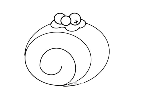 非常简单的蛋糕简笔画