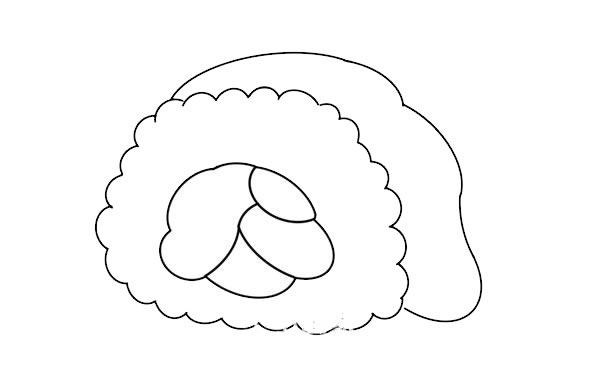 三文鱼寿司简笔画