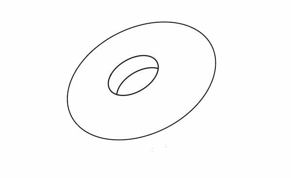 美味的甜甜圈简笔画