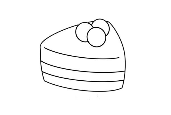 蓝莓蛋糕简笔画步骤 蓝莓蛋糕简笔画步骤