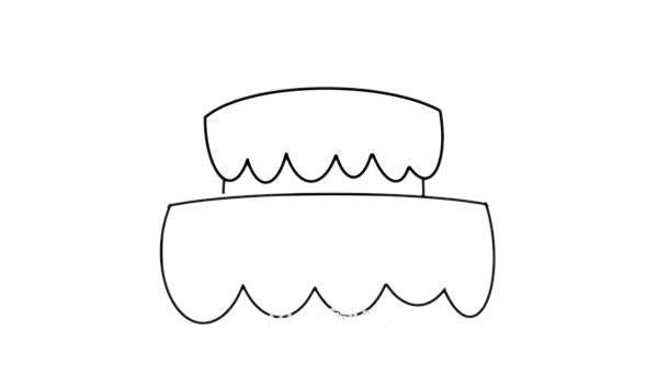 生日蛋糕简笔画怎么画
